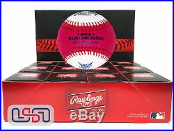 (12) Rawlings 2017 Pink Home Run Derby Moneyball Baseball Miami Boxed Dozen