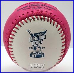 (12) Rawlings Official 2017 Pink Home Run Derby Moneyball Baseball Miami Boxed