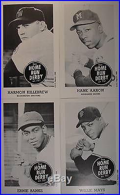 1959 HOME RUN DERBY REPRINT SET MANTLE AARON MAYS