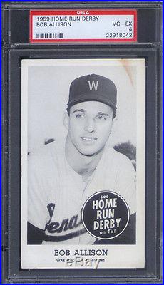 1959 Home Run Derby Bob Allison PSA 4 Senators