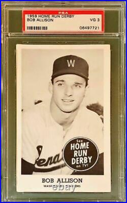 1959 Home Run Derby Bob Allison Psa 3 Washington Senators