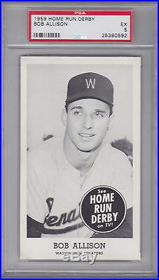 1959 Home Run Derby Bob Allison Rookie PSA 5