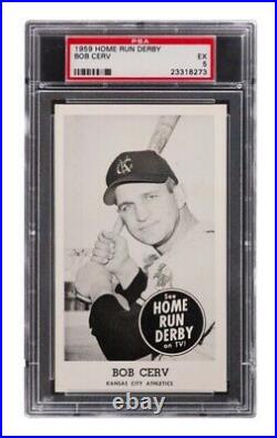 1959 Home Run Derby Bob Cerv PSA EX 5
