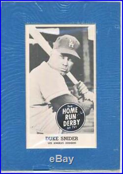 1959 Home Run Derby Duke Snider With Paper Frame Los Angeles Dodgers Hof Jt341