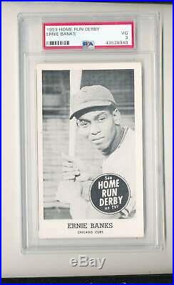 1959 Home Run Derby Ernie Banks Cubs psa 3 vg clean copy card