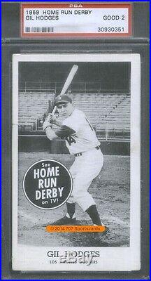 1959 Home Run Derby Gil Hodges PSA 2 (0351)