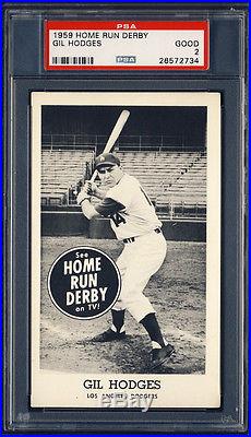 1959 Home Run Derby Gil Hodges PSA 2 Los Angeles Dodgers