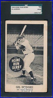 1959 Home Run Derby Gil Hodges SGC 10 Poor 1 27554
