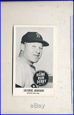 1959 Home Run Derby Jackie Jensen boston red sox card