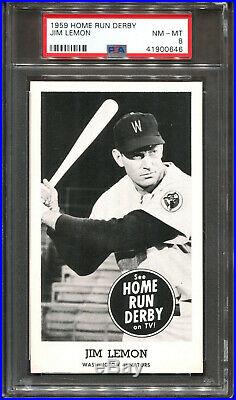 1959 Home Run Derby Jim Lemon PSA 8 ++ POP 1 NONE Higher Washington Senators