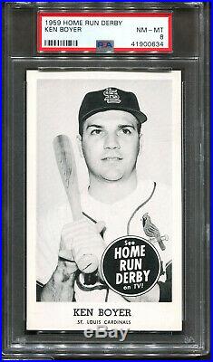 1959 Home Run Derby Ken Boyer PSA 8 ++ POP 1 NONE Higher St. Louis Cardinals
