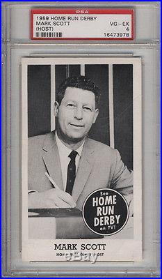 1959 Home Run Derby Mark Scott (Host) PSA 4