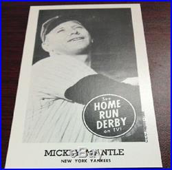 1959 Home Run Derby Reprint New York Yankees MICKEY MANTLE 1 Card Team Set MINT