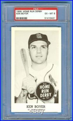 1959 Home Run Derby Set Ken Boyer PSA 6 None Higher