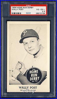 1959 Home Run Derby Wally Post PSA 4.5 Philadelphia Phillies