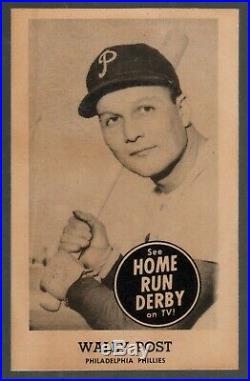1959 Home Run Derby Wally Post Philadelphia Phillies