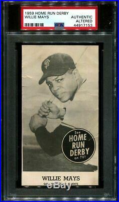 1959 Home Run Derby Willie Mays Hof Psa Authentic (altered) B2780593-153