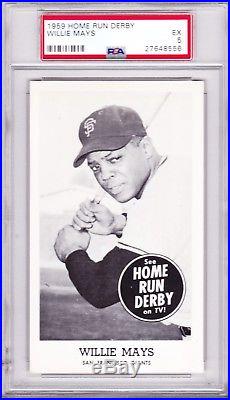 1959 Home Run Derby Willie Mays PSA