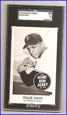 1959 Home Run Derby Willie Mays SGC 40 one of 5 graded