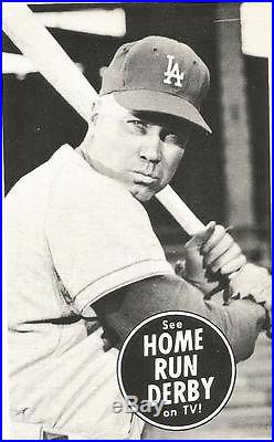 1960's Duke Snider Dodgers Home Run Derby Photo Card