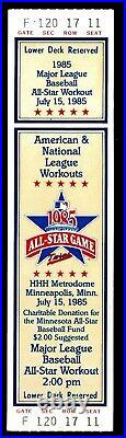 1985 BASEBALL ALL-STAR 1st HOMERUN DERBY TICKET SANDBERG FISK MURRAY RICE HR HOF