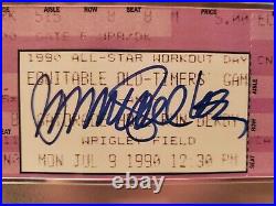 1990 All Star Game Home Run Derby Chicago Cubs Ticket Ryne Sandberg Signed PSA