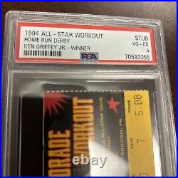 1994 MLB All Star Home Run Derby Ticket Stub Ken Griffey Jr Winner