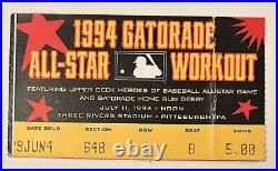 1994 MLB Home Run Derby All Star Game Weekend Ticket Stub Ken Griffey Jr First W