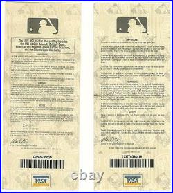 1997 MLB All Star Game Full Ticket & Homerun Derby Ticket Cleveland baseball