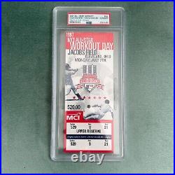 1997 MLB All Star Workout Home Run Derby Full Ticket PSA Jacobs Field Cleveland