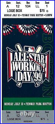 1999 MLB All Star GM Home Run Derby Night Winner Ken Griffey Jr Full Ticket