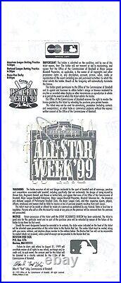 1999 MLB All Star GM Home Run Derby Night Winner Ken Griffey Jr Full Ticket