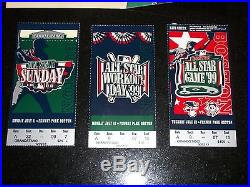 1999 MLB All Star Game, Home run derby, all star Sunday TICKET Stubs