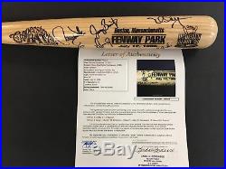 1999 MLB Home Run Derby Fenway Park Signed Baseball Bat All 10 Competitors JSA