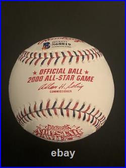2000 ASG Sammy Sosa Signed Baseball Home Run Derby Champ Beckett Chicago Cubs