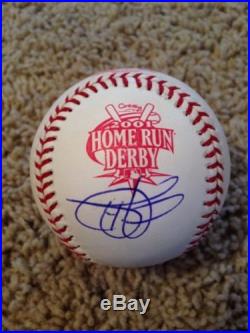2001 All Star Home Run Derby Baseball ball Rawlings Signed Todd Helton Rockies
