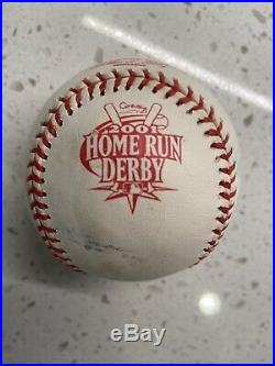 2001 Homerun derby Ball Game Used 2001 Rawlings Baseball RARE Logo Ball