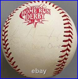 2001 MLB ALL STAR GAME HOME RUN DERBY LUIS GONZALEZ SIGNED BALL With INSCRIPTION