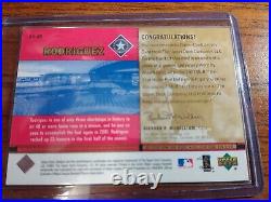 2001 UD All-Star Home Run Derby Alex Rodriguez Game Jersey 5/25 Rangers baseball