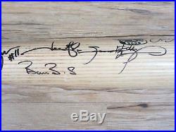 2002 All Star Home Run Derby Autograph / Signed Bat Rodriguez Bonds Sosa Hunter