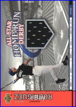 2002 (RANGERS) UD All-Star Home Run Derby Game Jersey #ASAR Alex Rodriguez Jsy