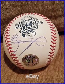 2002 Sammy Sosa Chicago Cubs Signed Home Run Derby Baseball JSA COA Sosa Holo