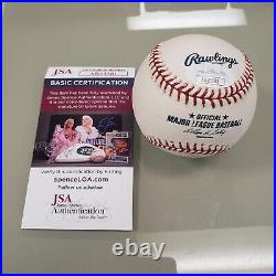 2004 Homerun Derby Champ Miguel Tejada Autographed Baseball JSA Authenticated