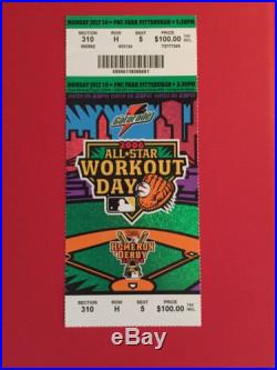 2006 MLB All-Star Game Homerun Derby Ticket includes Pin and Landyard NM+