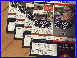 2008 ALL STAR TICKET! HOME RUN DERBY, FUTURES GAME ONE FULL 3 TICKET SHEET JETER