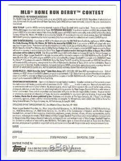 2008 Topps Ken Griffey Jr. Home Run Derby Contest Card 925 Of 999 Made Rare