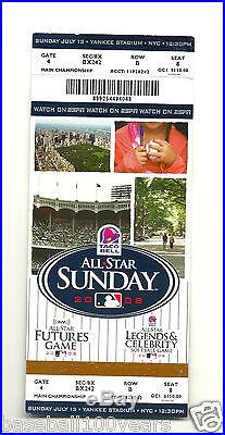 2008 Yankee Stadium Home Run Derby ticket Josh Hamilton Justin Morneau