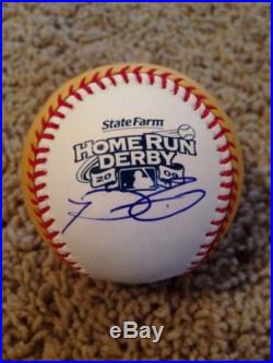 2009 All Star Home Run Derby Baseball ball Rawlings Signed Prince Fielder Tigers