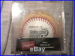 2010 MLB All Star Game home run derby GOLD ball in a sealed case
