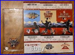 2011 MLB All-Star Game 3 Ticket Set Workout Day Sunday UNUSED Home Run Derby